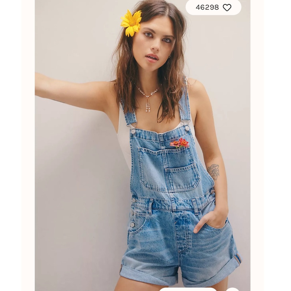 Free people ziggy shortalls size M